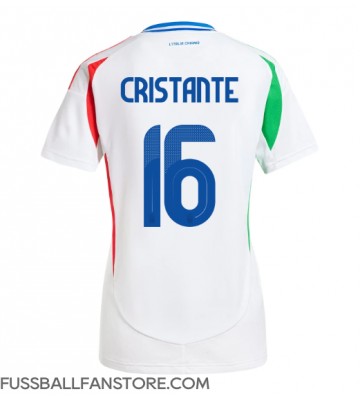 Italien Bryan Cristante #16 Replik Auswärtstrikot Damen EM 2024 Kurzarm